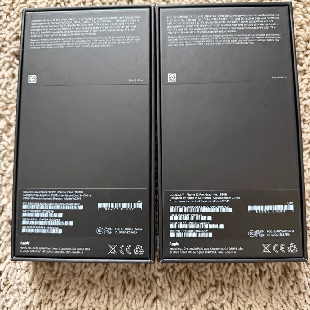 Apple iPhone 12 Pro Boxes